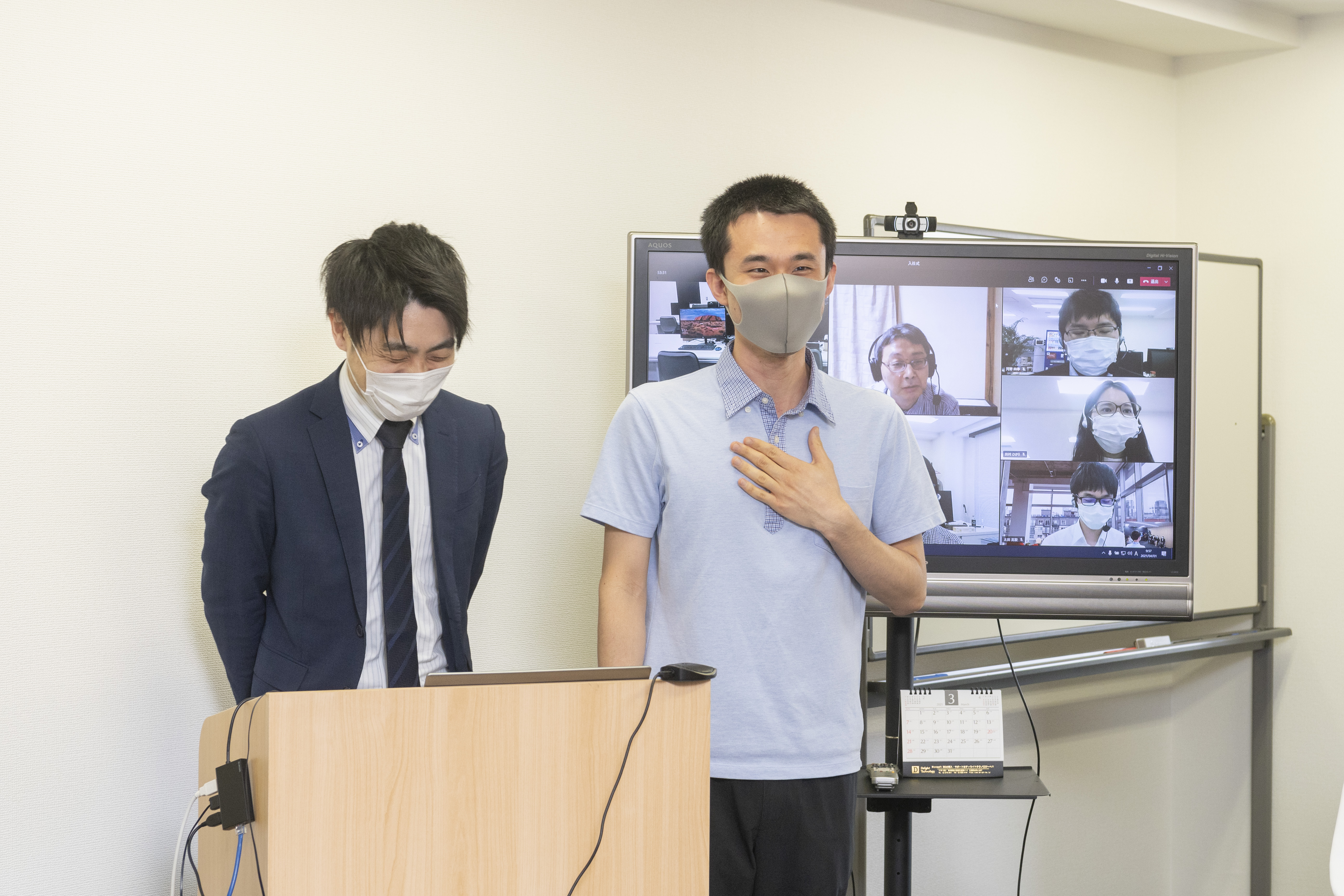 入社式3