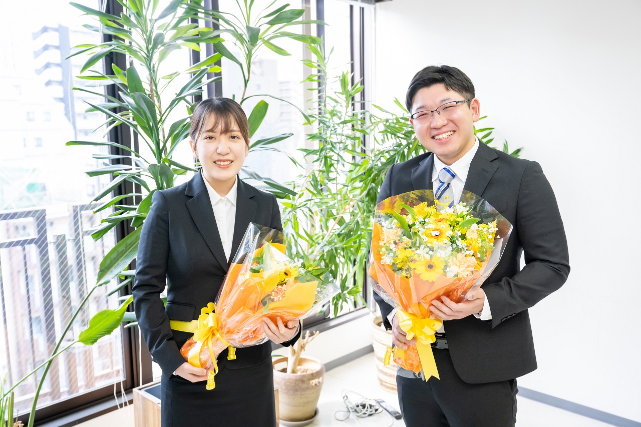新入社員 記念写真